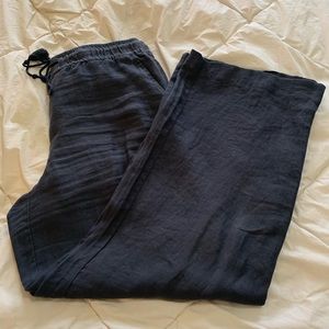 Loft Linen Wide Leg pants. Size 12